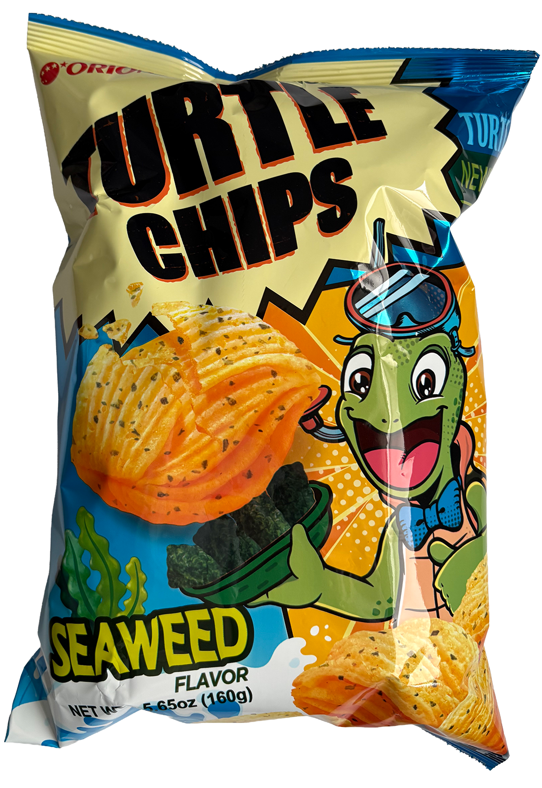 Orion Turtle Chips seaweed flavor from H Mart